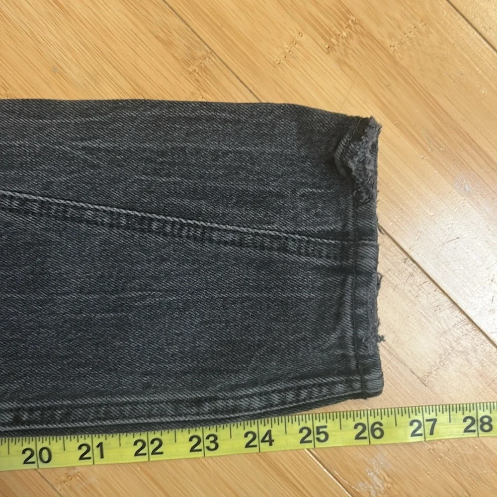 Abercrombie & Fitch The Skinny High Rise Curve Love Light Black Denim Jeans 25